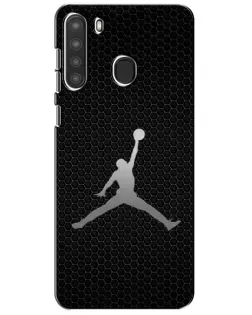 Чехол для Samsung Galaxy A21 (A215) с картинкой «Jordan Dark Carbon»