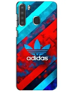 Чехол для Samsung Galaxy A21 (A215) с картинкой «Абстракция Adidas»