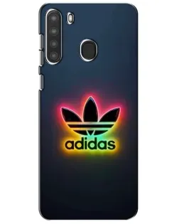 Чехол для Samsung Galaxy A21 (A215) с картинкой «Неоновый Adidas»