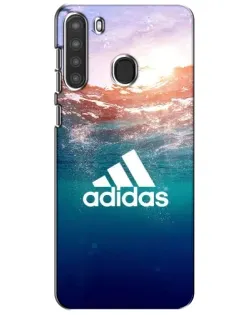 Чехол для Samsung Galaxy A21 (A215) с картинкой «Океанская глубина адидас»