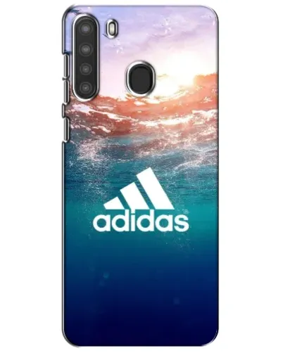 Чехол для Samsung Galaxy A21 (A215) с картинкой «Океанская глубина адидас» Чехол для Samsung Galaxy A21 (A215) с картинкой «Океанская глубина адидас»