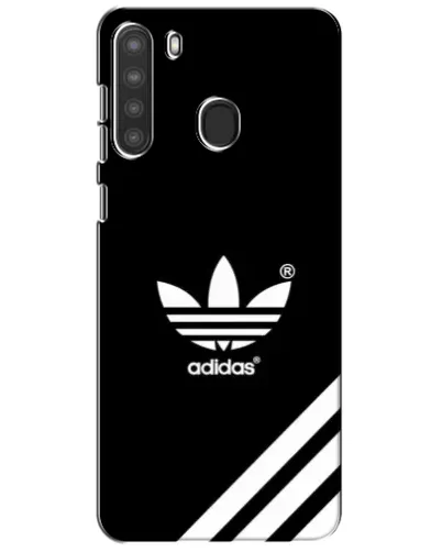 Чехол для Samsung Galaxy A21 (A215) с картинкой «Adidas с диагональными полосами» Чехол для Samsung Galaxy A21 (A215) с картинкой «Adidas с диагональными полосами»