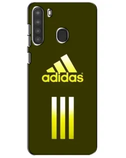 Чехол для Samsung Galaxy A21 (A215) с картинкой «Оливковый градиент Adidas»