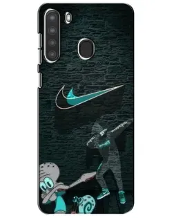 Чехол для Samsung Galaxy A21 (A215) с картинкой «Спортивный арт Nike»