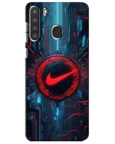 Чехол для Samsung Galaxy A21 (A215) с картинкой «Техногенный стиль Nike» Чехол для Samsung Galaxy A21 (A215) с картинкой «Техногенный стиль Nike»
