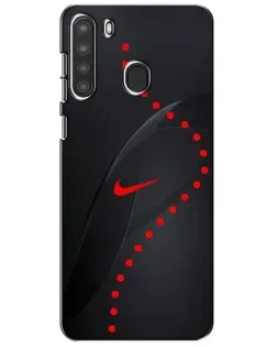 Чехол для Samsung Galaxy A21 (A215) с картинкой «Абстрактный дизайн Nike»