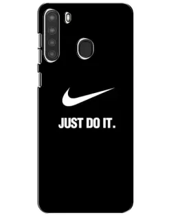 Чехол для Samsung Galaxy A21 (A215) с картинкой «Классический принт Nike»