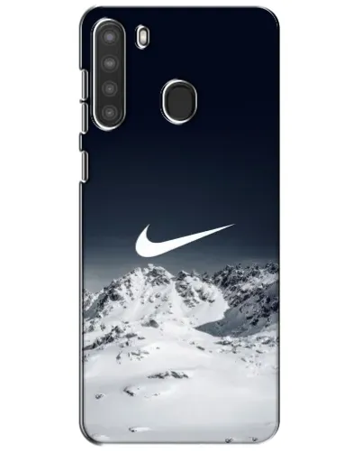 Чехол для Samsung Galaxy A21 (A215) с картинкой «Nike — зимние горы» Чехол для Samsung Galaxy A21 (A215) с картинкой «Nike — зимние горы»