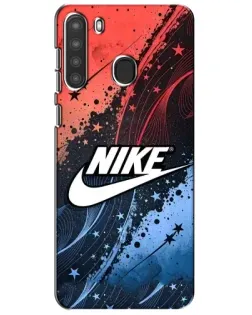 Чехол для Samsung Galaxy A21 (A215) с картинкой «Градиентный принт Найк»