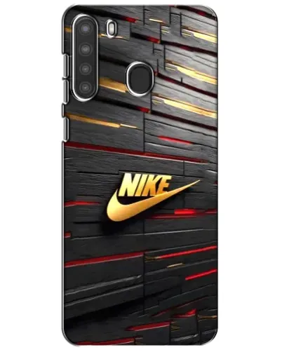 Чехол для Samsung Galaxy A21 (A215) с картинкой «Золотой Nike на металле» Чехол для Samsung Galaxy A21 (A215) с картинкой «Золотой Nike на металле»