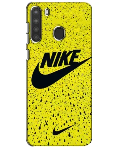 Чехол для Samsung Galaxy A21 (A215) с картинкой «Желтый текстурный Nike» Чехол для Samsung Galaxy A21 (A215) с картинкой «Желтый текстурный Nike»