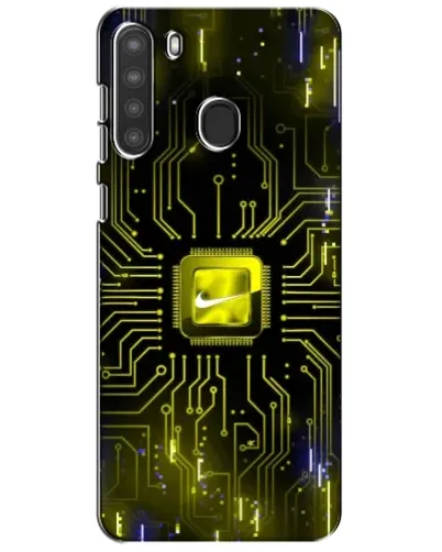 Чехол для Samsung Galaxy A21 (A215) с картинкой «Nike — золотая искра» Чехол для Samsung Galaxy A21 (A215) с картинкой «Nike — золотая искра»