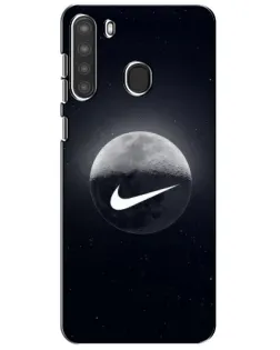 Чехол для Samsung Galaxy A21 (A215) с картинкой «Nike в стиле граффити»