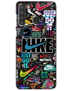 Чохол для Samsung Galaxy A21 (A215) з картинкою «Яскравий колаж Nike»