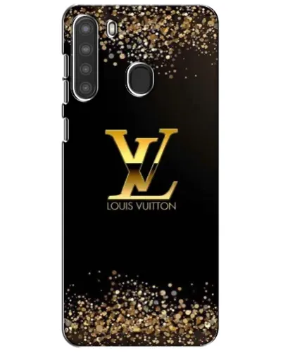 Чехол для Samsung Galaxy A21 (A215) с картинкой «LV — золотые искры»