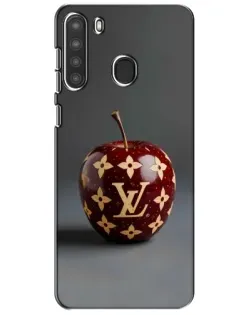 Чехол для Samsung Galaxy A21 (A215) с картинкой «Красное яблоко LV»