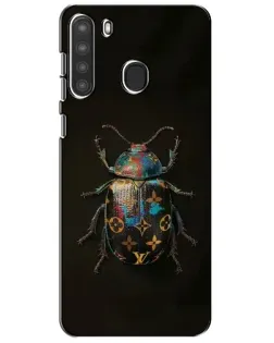 Чехол для Samsung Galaxy A21 (A215) с картинкой «LV — мраморный принт»