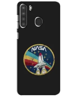 Чехол для Samsung Galaxy A21 (A215) с картинкой «NASA — эмблема миссии»