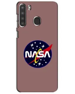 Чехол для Samsung Galaxy A21 (A215) с картинкой «NASA — ретро космос»