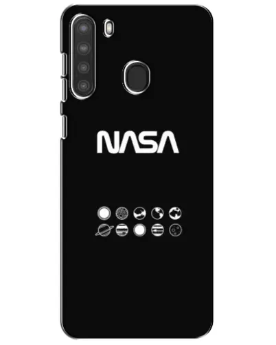 Чехол для Samsung Galaxy A21 (A215) с картинкой «NASA — технический принт» Чехол для Samsung Galaxy A21 (A215) с картинкой «NASA — технический принт»