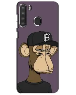 Чехол для Samsung Galaxy A21 (A215) с картинкой «Bored Ape в кепке»