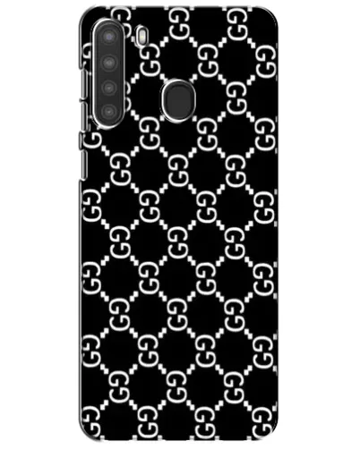 Чехол для Samsung Galaxy A21 (A215) с картинкой «Gucci — сетчатый паттерн»