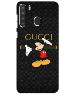 Чехол для Samsung Galaxy A21 (A215) с картинкой «Микки Маус Gucci»