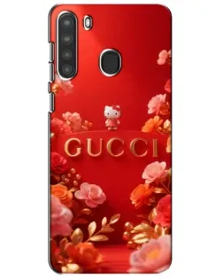 Чехол для Samsung Galaxy A21 (A215) с картинкой «Gucci — золотой сад»
