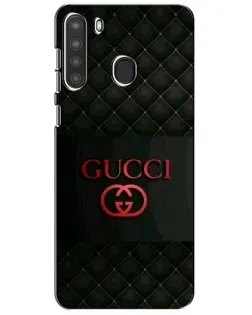 Чехол для Samsung Galaxy A21 (A215) с картинкой «Gucci — стеганый черный»