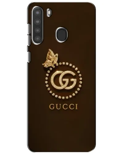 Чехол для Samsung Galaxy A21 (A215) с картинкой «Gucci — золотая бабочка»