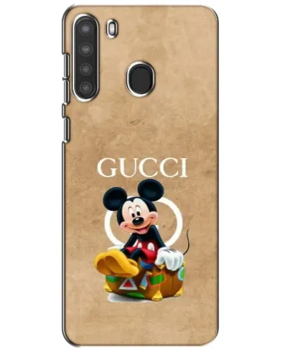 Чехол для Samsung Galaxy A21 (A215) с картинкой «Микки Маус Gucci — крафт»