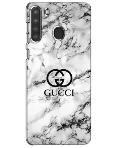 Чехол для Samsung Galaxy A21 (A215) с картинкой «Gucci — мраморный шик»