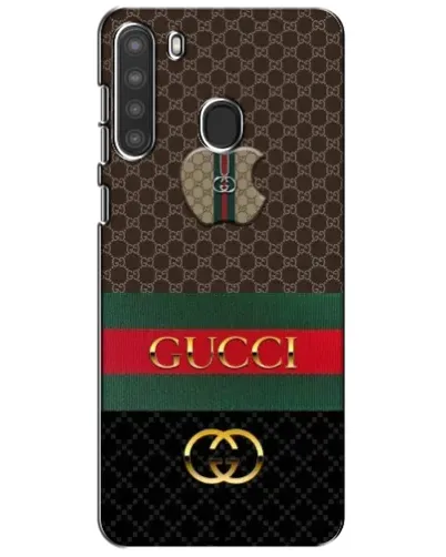 Чехол для Samsung Galaxy A21 (A215) с картинкой «Gucci — брендированный десерт»
