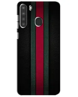 Чехол для Samsung Galaxy A21 (A215) с картинкой «Gucci — неоновая линия»