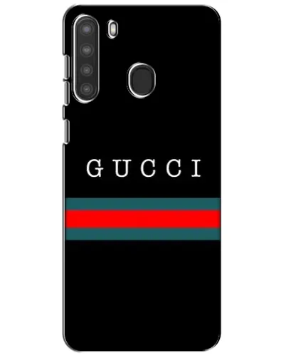 Чехол для Samsung Galaxy A21 (A215) с картинкой «Gucci — красный пояс»