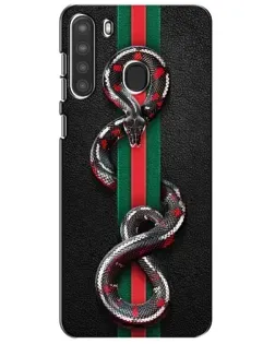 Чохол для Samsung Galaxy A21 (A215) з картинкою «Gucci — змія на смузі»