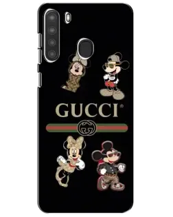 Чохол для Samsung Galaxy A21 (A215) з картинкою «Gucci — герої Disney та монограма»