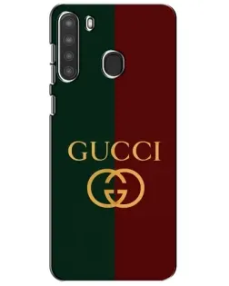 Чохол для Samsung Galaxy A21 (A215) з картинкою «Gucci — темно-зелений градієнт»