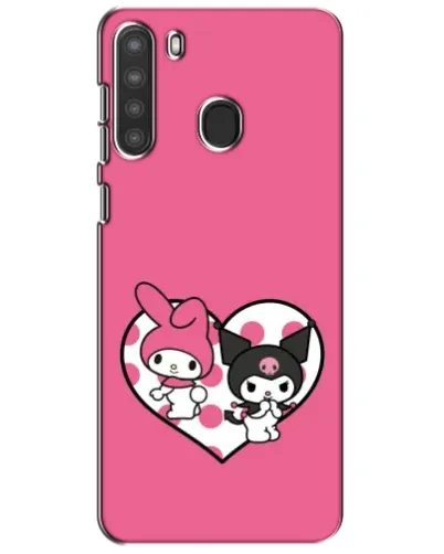 Чехол для Samsung Galaxy A21 (A215) с картинкой «Kuromi и My Melody» Чехол для Samsung Galaxy A21 (A215) с картинкой «Kuromi и My Melody»