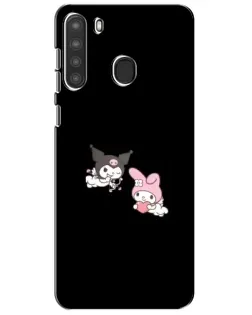 Чехол для Samsung Galaxy A21 (A215) с картинкой «My Melody и Kuromi»