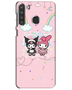 Чехол для Samsung Galaxy A21 (A215) с картинкой «My Melody и Kuromi»