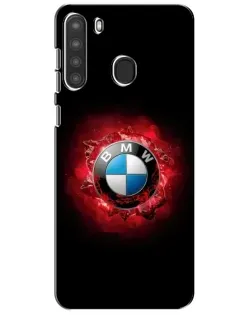 Чехол для Samsung Galaxy A21 (A215) с картинкой «Логотип BMW — вспышка»