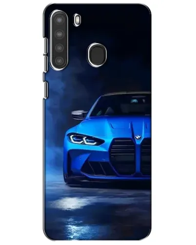 Чехол для Samsung Galaxy A21 (A215) с картинкой «Голубая BMW M4» Чехол для Samsung Galaxy A21 (A215) с картинкой «Голубая BMW M4»