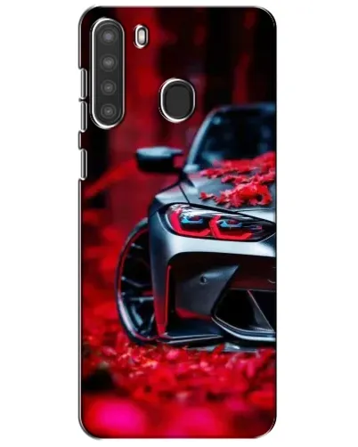Чехол для Samsung Galaxy A21 (A215) с картинкой «Спортивная BMW и цветы» Чехол для Samsung Galaxy A21 (A215) с картинкой «Спортивная BMW и цветы»