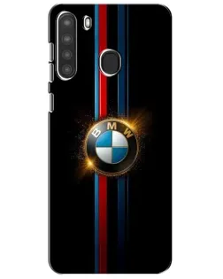 Чехол для Samsung Galaxy A21 (A215) с картинкой «BMW M-Power неон»
