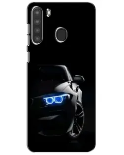 Чохол для Samsung Galaxy A21 (A215) з картинкою «BMW — нічний погляд»