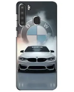 Чохол для Samsung Galaxy A21 (A215) з картинкою «BMW в білому диму»