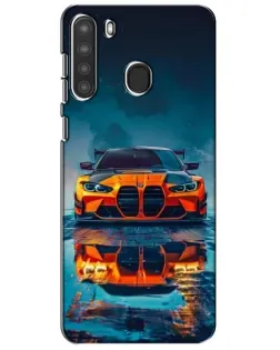 Чохол для Samsung Galaxy A21 (A215) з картинкою «BMW — золота емблема»