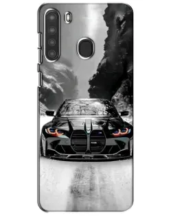Чохол для Samsung Galaxy A21 (A215) з картинкою «BMW — акварельний дрифт»