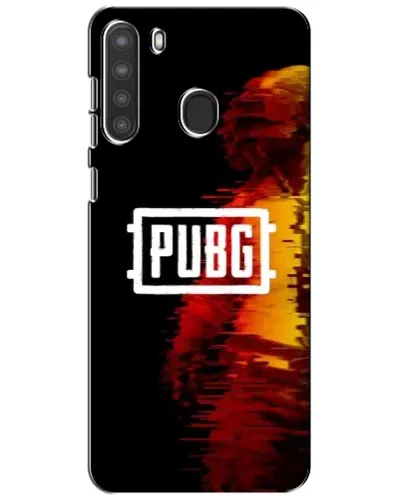 Чохол для Samsung Galaxy A21 (A215) з картинкою «Яскравий логотип PUBG»
